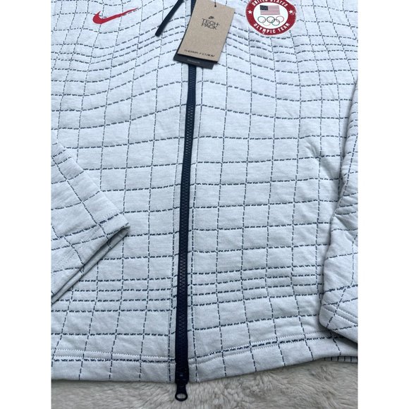 Nike Sportswear Jacket Womens Full Zip Team USA Olympics White DJ5246 121 - Picture 10 of 13